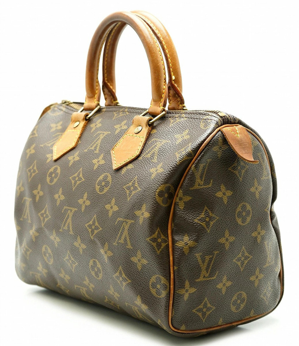 Louis Vuitton Speedy Bag Monogram Boston Handbag Brown